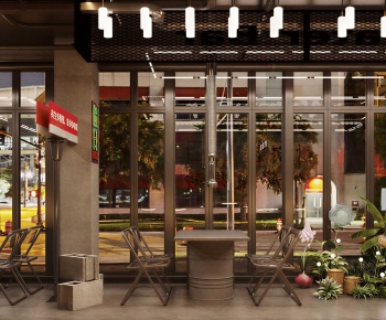 Industrial Style Barbecue Restaurant-ID:148004065