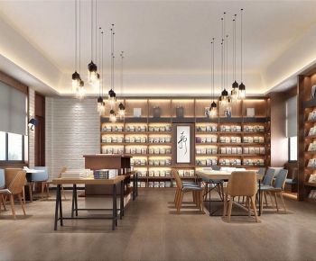 New Chinese Style Bookstore Book Bar-ID:735641002