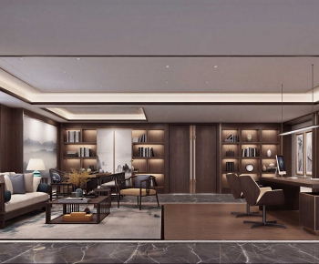 New Chinese Style Manager's Office-ID:736267096