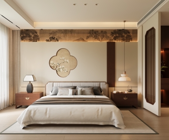 New Chinese Style Bedroom-ID:530127058