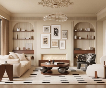 French Style A Living Room-ID:104835995