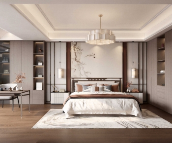 New Chinese Style Bedroom-ID:506610954