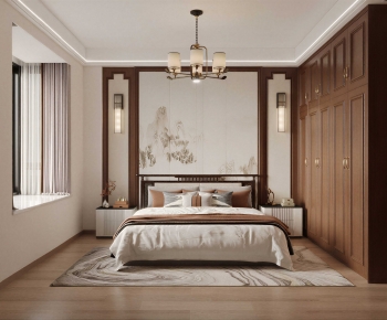 New Chinese Style Bedroom-ID:514154918