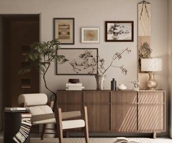 Wabi-sabi Style Side Cabinet-ID:825012921