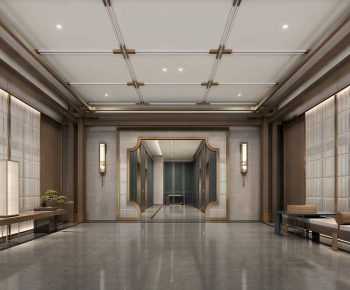 New Chinese Style Elevator Hall-ID:483181005