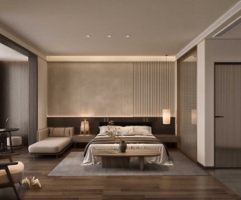 Wabi-sabi Style Bedroom-ID:519141914