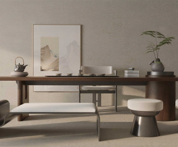 New Chinese Style Tea Tables And Chairs-ID:419759823