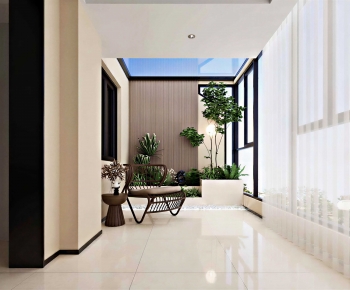 New Chinese Style Leisure Balcony-ID:135710951