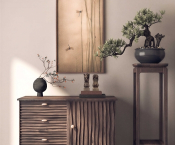 New Chinese Style Side Cabinet-ID:179316042