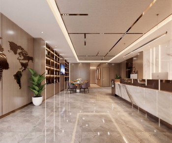 Modern Office Reception Desk-ID:937817102