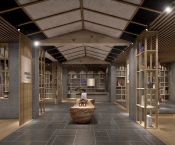 Wabi-sabi Style Exhibition Hall-ID:897851944