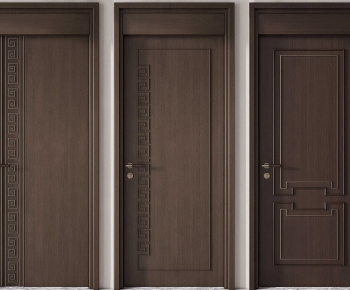 New Chinese Style Single Door-ID:740454913