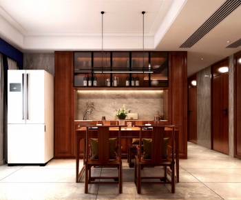 New Chinese Style Dining Room-ID:649390946