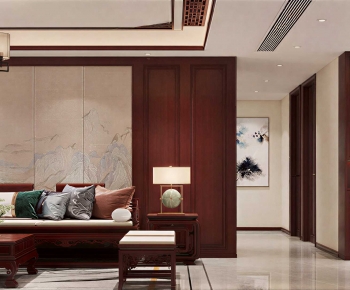 New Chinese Style A Living Room-ID:914294001