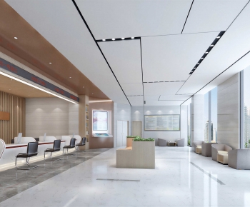 Modern Office Reception Desk-ID:750320914