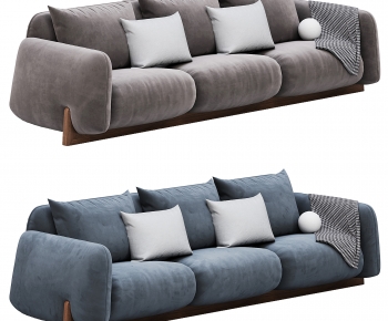 Modern Three-seat Sofa-ID:299182893
