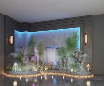 New Chinese Style Plant Landscaping-ID:998029795