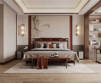 New Chinese Style Bedroom-ID:887996915