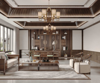 New Chinese Style Manager's Office-ID:803968999