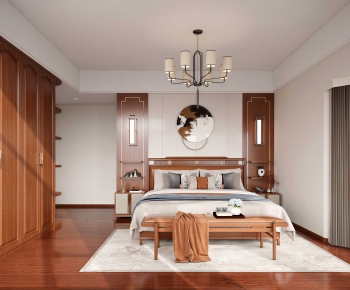 New Chinese Style Bedroom-ID:723215107