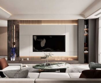 Modern A Living Room-ID:991767889