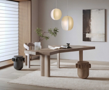 Modern Computer Desk And Chair-ID:428033115