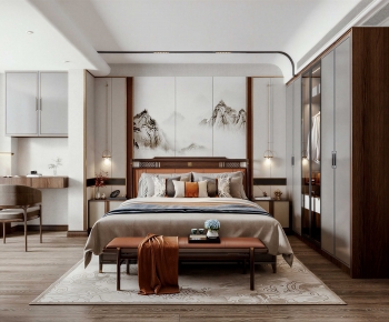 New Chinese Style Bedroom-ID:191829254