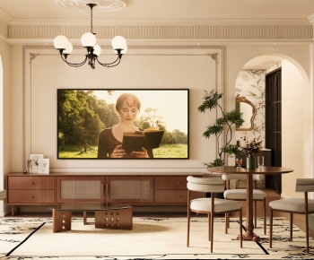 French Style A Living Room-ID:417802106