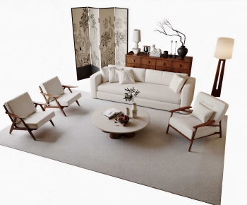 Wabi-sabi Style Sofa Combination-ID:509191042