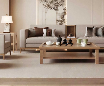 New Chinese Style Sofa Combination-ID:747925048