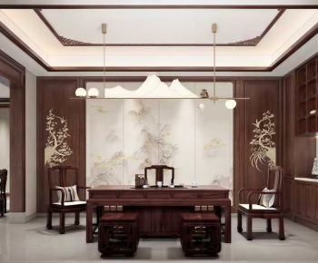 New Chinese Style Tea House-ID:650168909