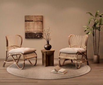 Wabi-sabi Style Lounge Chair-ID:881950911