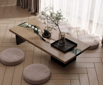 Japanese Style Tea Tables And Chairs-ID:569405086