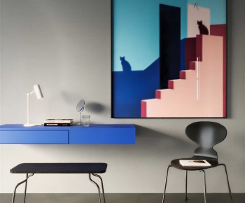 Modern Computer Desk And Chair-ID:111743933