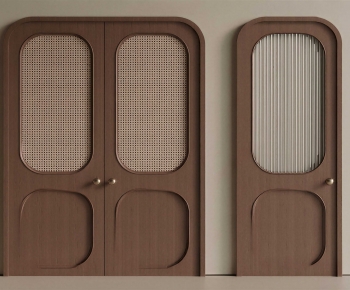 Wabi-sabi Style Double Door-ID:136719947