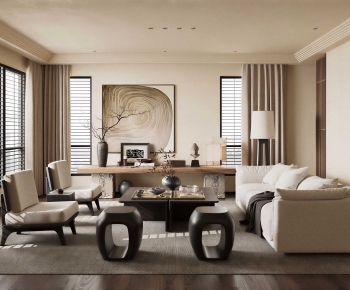 Modern A Living Room-ID:199837923