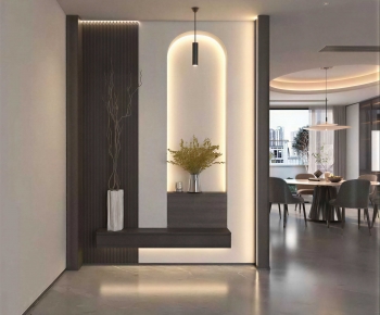 Modern Entrance Cabinet-ID:988173969