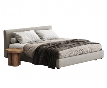 Modern Double Bed-ID:845556979