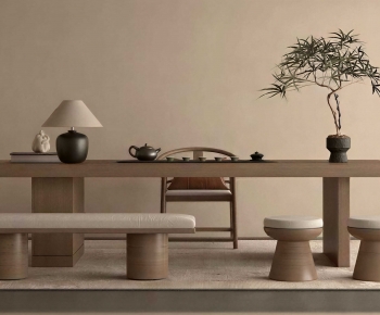 New Chinese Style Tea Tables And Chairs-ID:806747917