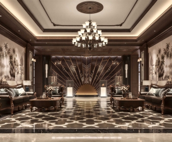 American Style A Living Room-ID:436605933