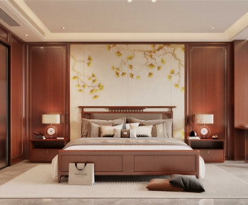New Chinese Style Bedroom-ID:270159013