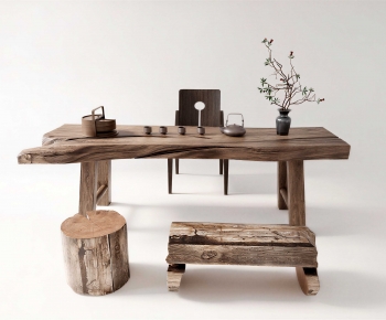 Wabi-sabi Style Tea Tables And Chairs-ID:642759824