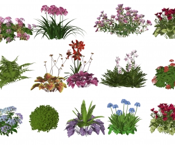 Modern Flowers And Grass-ID:162240034