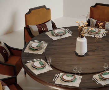 New Chinese Style Dining Table And Chairs-ID:966651925
