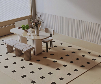 Modern Dining Table And Chairs-ID:811917073