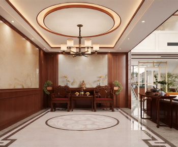 New Chinese Style Hallway-ID:140038974