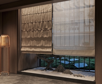 New Chinese Style Roman Curtain-ID:482033977