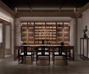 New Chinese Style Tea House-ID:349848993