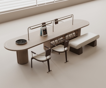 Modern Computer Desk And Chair-ID:709387066
