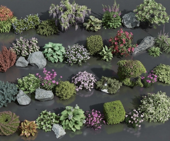 Modern Flowers And Grass-ID:946793087